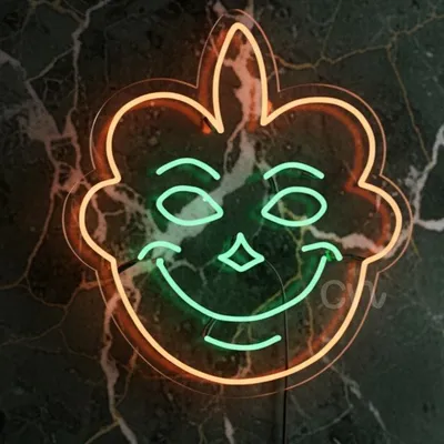 Custom Neon | Unique Tribal Mask Neon Sign | 24x22