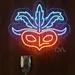 Elegant 21x24 Feathered Masquerade Mask Neon Sign – Vibrant Carnival LED Wall Light for Parties, Festivals, Themed Events, Home Bars & Decor – Bright, Safe, Energy-Efficient & Long-Lasting Lighting 2