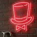 Custom Neon | Stylish Top Hat Neon Sign | 24x20 1