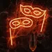 Custom Neon | Elegant Masquerade Mask Neon Sign | 27x24 1