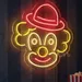 Custom Neon | Clown Face Neon Sign | 24x22 Inch 2