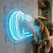 Custom Neon | Abstract Waves Neon Sign | 18x24 | Ice Blue 2