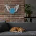 Custom Neon | Winged Wheel Neon Sign | 18x28 | Ice Blue Neon Sign for Home Bar Decor 2