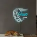 Custom Neon | Fast Neon Sign | 24x24 | Sky Blue Neon Sign for Bedroom and Bar Decor 2