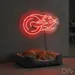 Custom Neon | Fire Wheel Neon Sign | 17x28 | Hot Pink Neon Sign for Bedroom Decor 2