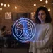 Custom Neon | Car Wheel Neon Sign | 24x24 | Blue Neon Sign for Car Lovers and Gift 1