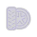 Custom Neon | Tire and Wheel Neon Sign | 26x27 | Light Purple 3