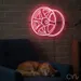 Custom Neon | Wheel Design Neon Sign | 24x27 | Hot Pink 2