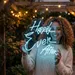 Custom Neon | Happily Ever After Neon Sign | 23x24 | Sky Blue 1