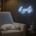 Custom Neon | Hoppily Neon Sign | 30x15 | Blue | Bright Home Decor for Modern Spaces 2