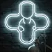 Modern 20x20 Inch Doctor Cross Neon Sign – LED Medical Symbol Light with Stethoscope Design for Hospitals, Clinics, Healthcare Centers, Reception, Medical Offices, Doctors, and Wellness Facilities 1