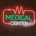Medical Center LED Neon Sign Light – 20x12 inch Acrylic Backing with Green & Red Glow, Durable, Safe and Easy to Install Wall Decor for Hospitals, Clinics, Pharmacies & Healthcare Facilities 1