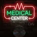 Medical Center LED Neon Sign Light – 20x12 inch Acrylic Backing with Green & Red Glow, Durable, Safe and Easy to Install Wall Decor for Hospitals, Clinics, Pharmacies & Healthcare Facilities 2