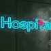 Custom Neon | Hospital Neon Sign | 7x24 Inch | Bright Blue and Red 1
