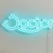 9x22 Inch Blue Doctor Neon Sign – LED Wall Light Decor for Clinics, Pharmacies, Wellness Centers, Offices, and Home – Medical Professional LED Neon Sign Gift for Doctors and Healthcare Workers 1