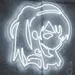 Custom Neon | Anime Neon Sign 24x23 Inch | White 2