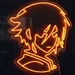Custom Neon | Anime Neon Sign 28x25 Inch | Orange 2