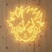 24x28 Anime Neon Sign LED Wall Light – Bright Yellow Anime Character Neon Artwork for Bedroom, Gaming Room, Bar, Cafe, Studio – Vibrant Otaku Aesthetic Wall Decor, Streamer Background, Anime Gift 1