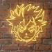 24x28 Anime Neon Sign LED Wall Light – Bright Yellow Anime Character Neon Artwork for Bedroom, Gaming Room, Bar, Cafe, Studio – Vibrant Otaku Aesthetic Wall Decor, Streamer Background, Anime Gift 2