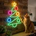 Custom Neon | Christmas Tree Neon Sign | 24x16 | Green, Red, Pink, Cyan, Yellow 2
