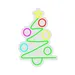Custom Neon | Christmas Tree Neon Sign | 24x16 | Green, Red, Pink, Cyan, Yellow 3