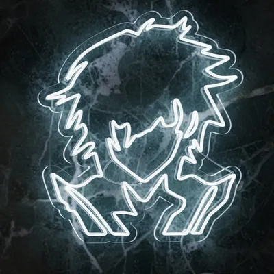 30x27 White Anime Character LED Neon Sign – Bold Wall Art for Bedrooms, Gaming Rooms, Living Spaces, Bars & Cafes | Durable, Energy Efficient, Modern Neon Lighting | Anime Aesthetic Room Decor