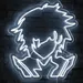 30x27 White Anime Character LED Neon Sign – Bold Wall Art for Bedrooms, Gaming Rooms, Living Spaces, Bars & Cafes | Durable, Energy Efficient, Modern Neon Lighting | Anime Aesthetic Room Decor 2