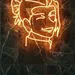 Custom Neon | Orange Woman Face Neon Sign | 24x22 2