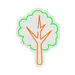 Custom Neon | Tree Design Neon Sign | 24x18 | Green and Orange Neon Sign Light 3