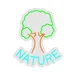 Custom Neon | Nature Neon Sign | 24x20 | Green, Orange, Ice Blue Bright Colors 3