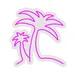 Custom Neon | Palm Tree Design Neon Sign | 24x23 | Hot Pink 3