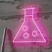 Custom Neon | Chemistry Flask LED Neon Sign for Science Lovers, Classrooms, Study Rooms, Laboratories, and Modern Decor | Durable Energy-Efficient Lighting Accent | 23x23 | Purple 2