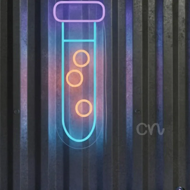 Custom Neon | Neon Test Tube Sign with Bubbles | 24x10