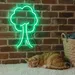 Custom Neon | Tree Design Neon Sign | 24x16 | Neon Green Lighting for Home Bar Decor 2