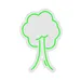 Custom Neon | Tree Design Neon Sign | 24x16 | Neon Green Lighting for Home Bar Decor 3