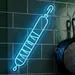 Custom Neon | Syringe LED Neon Sign | Medical Lab, Clinic, Pharmacy, and Science Wall Light | Healthcare Neon Decor for Bars, Events & Classrooms | 32x21 in | Blue 1
