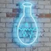 Custom Neon | Science Flask with Waveform Neon Sign | Durable Energy-Efficient LED Wall Light for Labs, Bars, and Study Spaces | 24x12 in | Blue 1