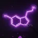 Custom Neon | Serotonin Molecule Structure Neon Sign | 16x24 in | Purple 1