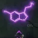 Custom Neon | Serotonin Molecule Structure Neon Sign | 16x24 in | Purple 2