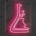 Custom Neon | Flask with Bubbles Neon Sign | Energy-Efficient LED Wall Light | Science-Themed Decor for Labs, Study Rooms, Cafes, Events and Homes | 24x17 | Pink 1