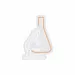 Custom Neon | Microscope and Flask Neon Sign | 30x21 | White and Orange 3