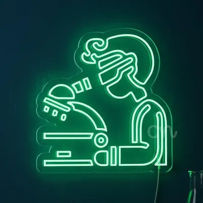 Custom Neon | Atom Neon Sign Plug In | Size 25x24