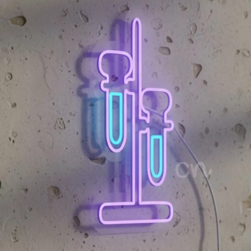 Custom Neon | DNA Helix Neon Sign Plug In | Size 24x17