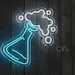 Custom Neon | Chemistry Flask Neon Sign | 24x23 | Blue 1