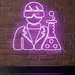 neon flex scientist sign plug in 30x30, scientist neon light india, plug in neon scientist logo,scientist wall decor, scientist neon sign no battery, led neon flex scientist board amazon 1