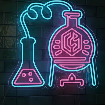 Custom Neon | Neon Flex Science Lab Sign Plug | 26x26