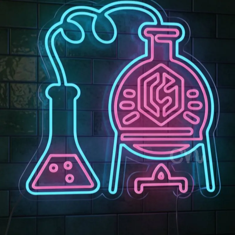 Custom Neon | Neon Flex Science Lab Sign Plug | 26x26