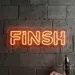 Custom Neon | Finsh Neon Sign | 8x23 | Orange Bright Glow for Home Decor and Parties 1