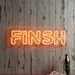 Custom Neon | Finsh Neon Sign | 8x23 | Orange Bright Glow for Home Decor and Parties 2