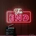 Custom Neon | The End Neon Sign | 14x23 | Hot Pink White Neon Sign for Wall Decor 2